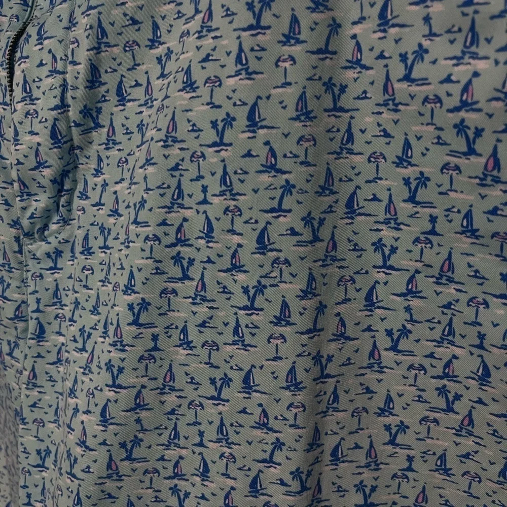 Vineyard Vines Breaker Shorts Size 40 Sailboats And Palm Trees blue coastal